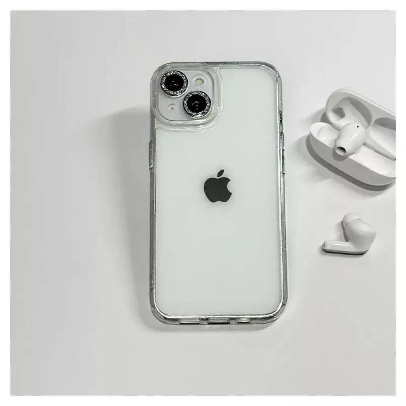 iLike Apple iPhone 14 Stars Lens Acrylic Cover White