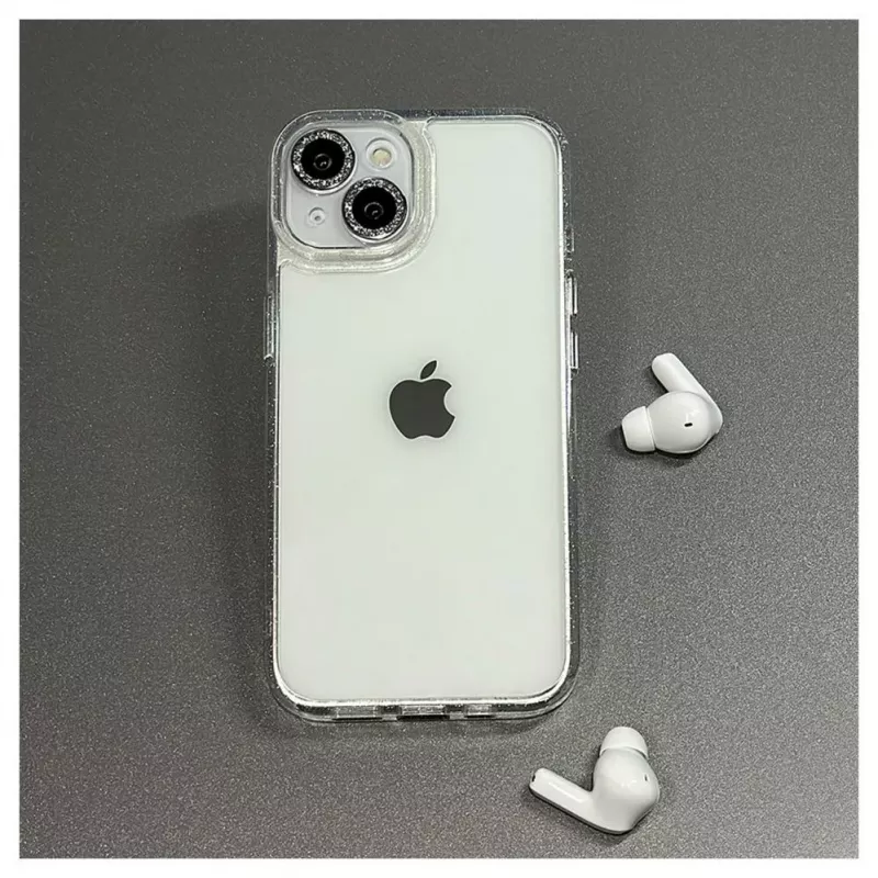 iLike Apple iPhone 14 Stars Lens Acrylic Cover White