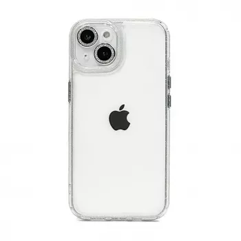 iLike Apple iPhone 15 Pro Stars Lens Acrylic Cover White