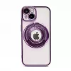 iLike Apple iPhone 14 IH MagSafe Hidden Stand Cover Purple