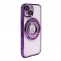 iLike Apple iPhone 15 Pro IH MagSafe Hidden Stand Cover Purple