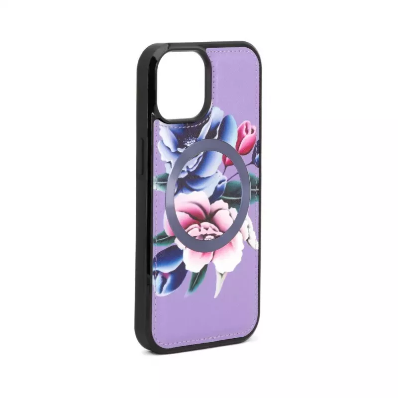 Evelatus Apple iPhone 15 Wallet and Slim Cover Case Purple