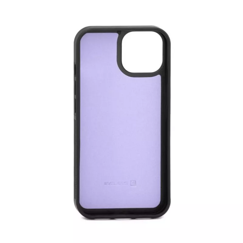 Evelatus Apple iPhone 15 Wallet and Slim Cover Case Purple
