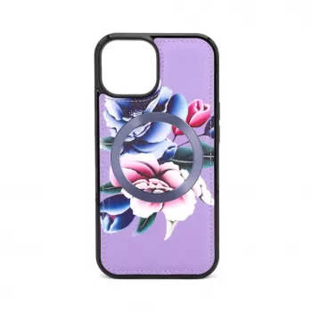 Evelatus Apple iPhone 15 Wallet and Slim Cover Case Purple