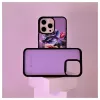 Evelatus Apple iPhone 15 Pro Wallet and Slim Cover Case Purple