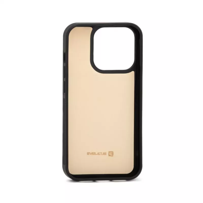 Evelatus Apple iPhone 15 Pro Wallet and Slim Cover Case Beige