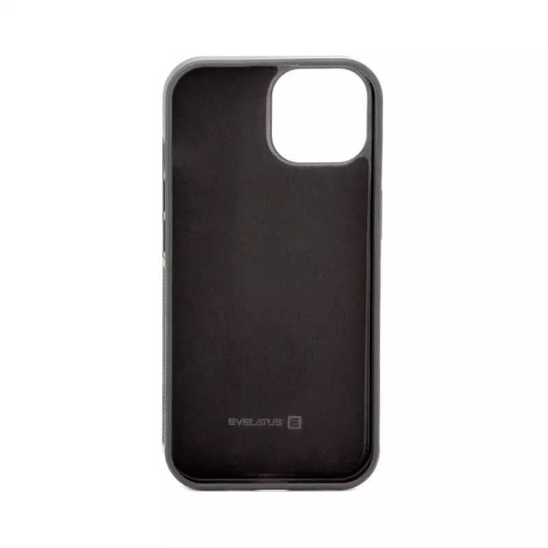 Evelatus Apple iPhone 15 Magnet Zip Pocket Case Zipper Design Black