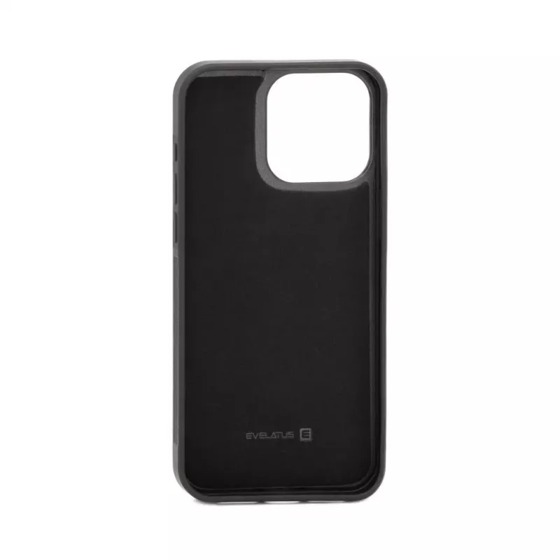 Evelatus Apple iPhone 15 Pro odinis dėklas su užtrauktuku, gėlių raštas, juodas
