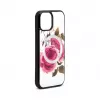 Evelatus Apple iPhone 14 Leather Case Zipper Design Flower White