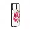 Evelatus Apple iPhone 14 Pro Leather Case Zipper Design Flower White