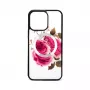 Evelatus Apple iPhone 14 Pro Max Odinis Dėklas Su Užtrauktuku Gėlių Dizainas Baltas