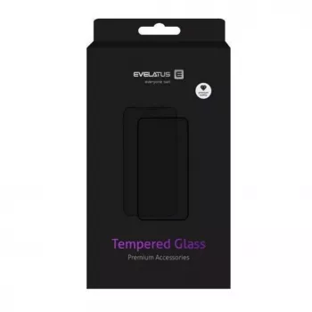 Evelatus Samsung Galaxy S23 FE 2.5D Full Cover Glass Anti-Static Black
