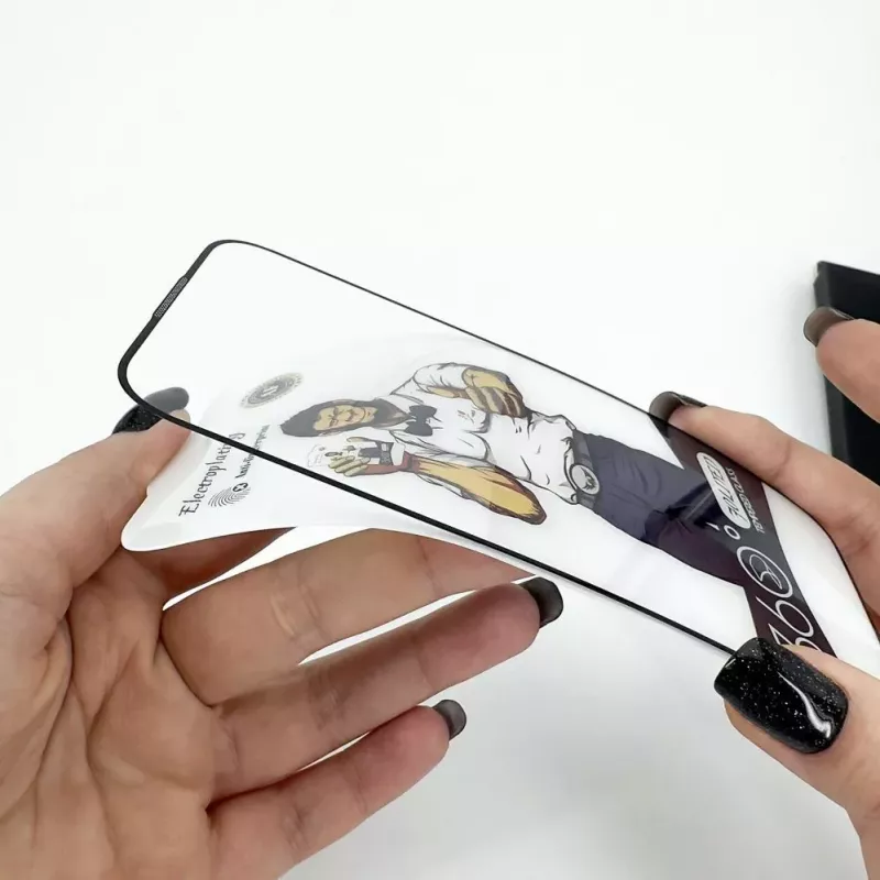 Evelatus Apple iPhone 15 Pro 2.5D Full Cover Glass Anti-Static Light Black Screen Protector