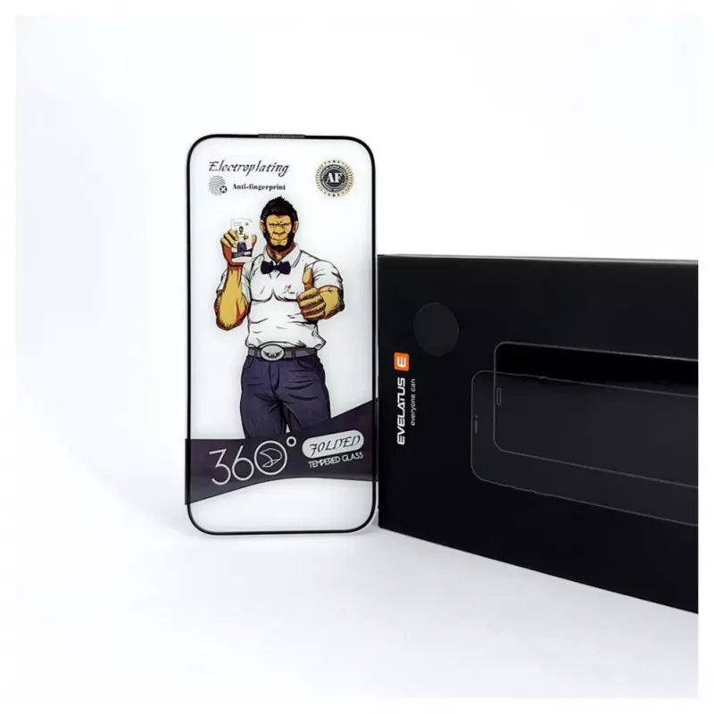 Evelatus Apple iPhone XR/11 2.5D Full Cover Glass Anti-Static Light Black