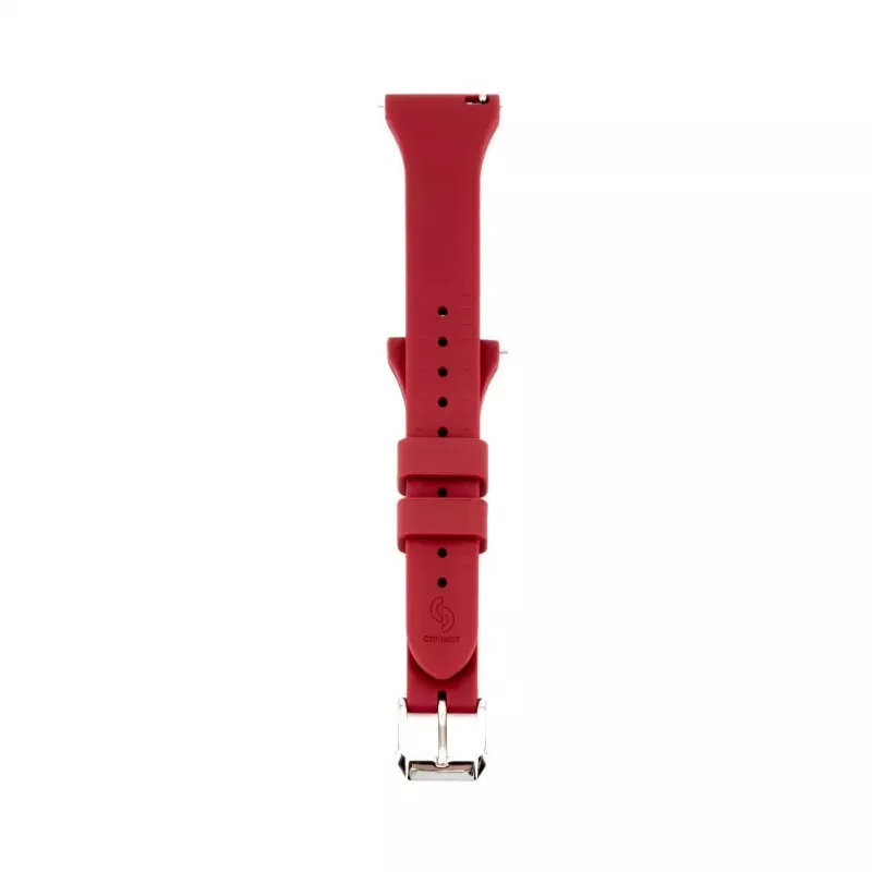 Connect 20mm T-buckle Silicone Loop Watch Strap (130mm M/L) Plum