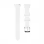 Connect 22mm T-buckle Silicone Loop Watch Strap (130mm M/L) White