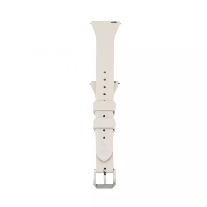Connect 22mm T-buckle Silicone Loop Watch Strap (130mm M/L) Silver