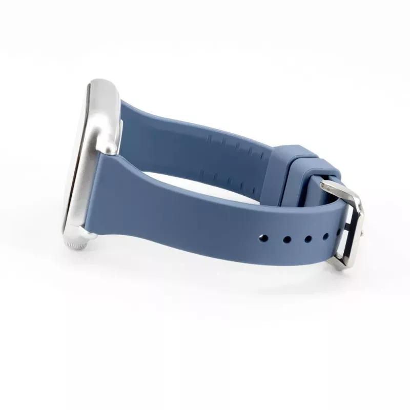 Connect 22mm T-Buckle Silicone Loop Watch Strap (130mm M/L) Blue