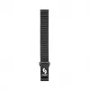 Connect 20mm Flat Head Leather - Silicone Loop Magnetic Watch Strap (130mm M/L) Black