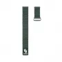 Connect 22mm Flat Head Leather - Silicone Loop Magnetic Watch Strap (130mm M/L) Forest Green