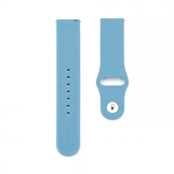 Connect 22mm Silicone Loop Watch Strap (S/M 110mm) Blue