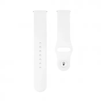 Connect 20mm Silicone Loop Watch Strap (S/M 110mm) White