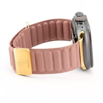 Connect Watch 38/40/41mm Premium Faux Leather Magnetic Loop Watch Strap Rose Pink