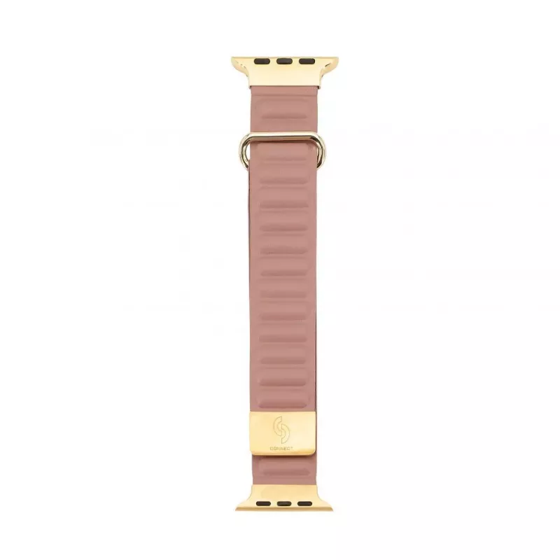 Connect Watch 38/40/41mm Premium Faux Leather Magnetic Loop Watch Strap Rose Pink