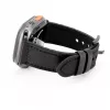 Connect Watch 38/40/41mm Silicone Patch Leather Watch Strap (132mm M/L) Black