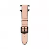 Connect Watch 38/40/41mm Silicone Patch Leather Watch Strap (132mm M/L) Pink Sand