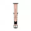 Connect Watch 38/40/41mm Silicone Patch Leather Watch Strap (132mm M/L) Pink Sand