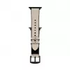 Connect Watch 38/40/41mm Silicone Patch Leather Watch Strap (132mm M/L) White