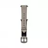 Connect Watch 38/40/41mm Silicone Patch Leather Watch Strap (132mm M/L) Silver