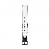 Connect 20mm Silikono Įdėklo Odinis Laikrodžio Dirželis (130mm M/L) Baltas