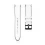 Connect 20mm Silikono Įdėklo Odinis Laikrodžio Dirželis (130mm M/L) Baltas