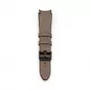 Connect 20mm Silicone Patch Leather Watch Strap (130mm M/L) Taupe
