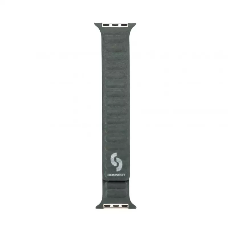 Connect Watch 38/40/41mm Fine Woven Twill Magnetic Chain Watch Strap Green