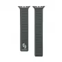 Connect Watch 38/40/41mm Fine Woven Twill Magnetic Chain Watch Strap Green