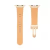 Connect Watch 38/40/41mm Single Loop Buckle Leather Watch Strap White