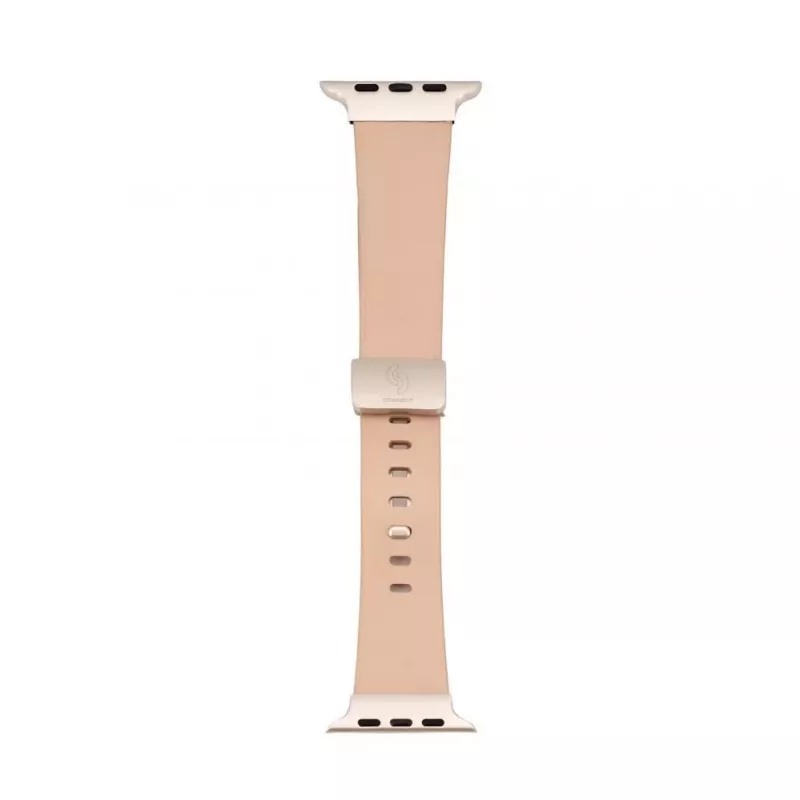 Connect Watch 42/44/45mm Single Loop Buckle Leather Watch Strap Rose Pink