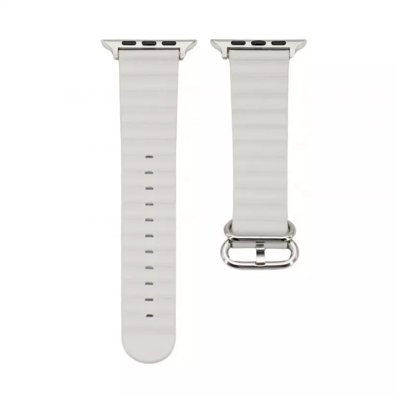 Connect Watch 38/40/41mm Marine Leather Watch Strap Starlight