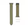 Connect 22mm Silicone Leather Watch Strap with Magnetic Forest Green