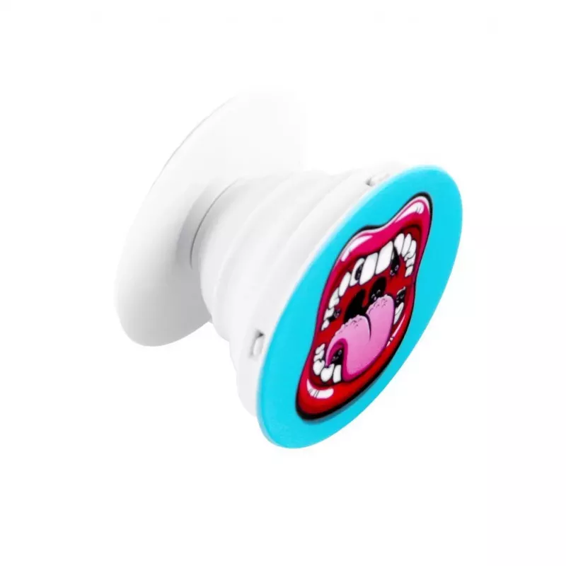 iLike Universal Pop Holder Lips Pink Blue