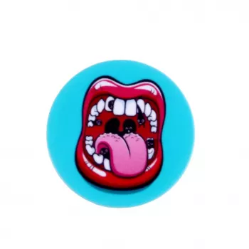iLike Universal Pop Holder Lips Pink Blue