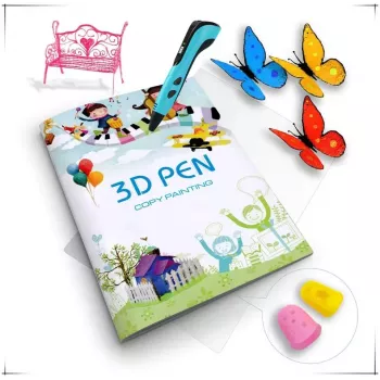 iLike S5 Piešimo knygelė 3D spausdinimo rašikliui figūrų kūrimui ir mokymuisi - 22 šablonai
