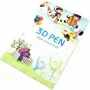 iLike S6 Piešimo knygelė 3D spausdinimo rašikliui figūrų kūrimui ir mokymuisi, 40 šablonų