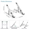 iLike STM1 Metal Foldable Notebook Stand for 10-17.3 inch Laptops - Silver