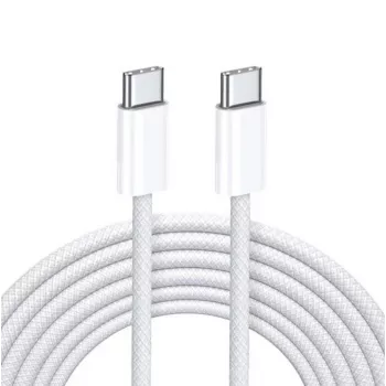 iLike 65W USB-C į USB-C laidas 2M baltas