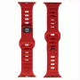 EVELATUS Apple Watch 42/44/45 Sport Silicone Loop Dark Cherry