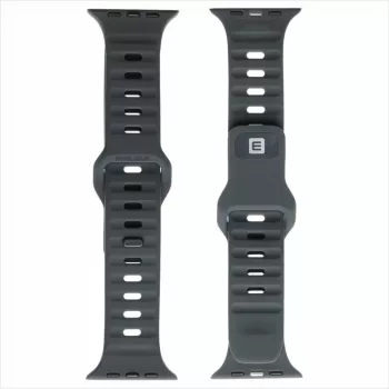 Evelatus Watch 42/44/45 Sport Silicone Loop Anthracite Gray